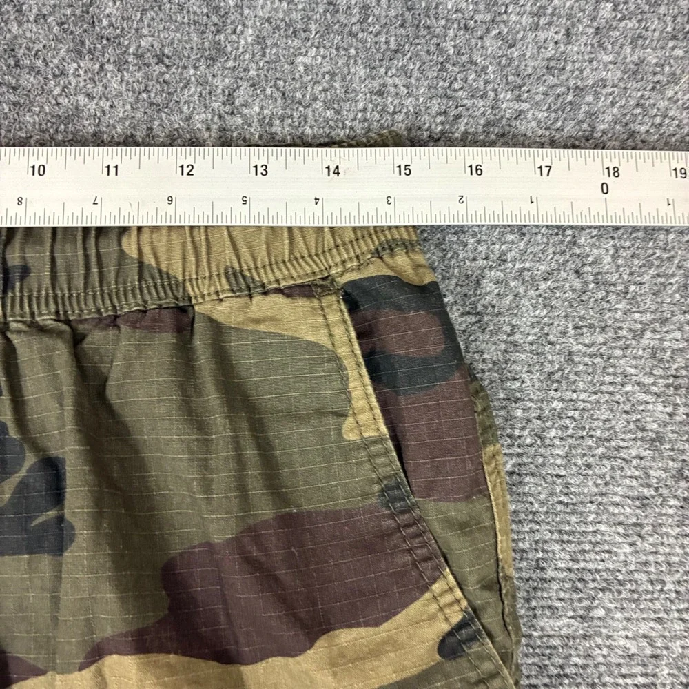CSG Mens Size Medium 30x30 Camo Ripstop Cargo Jogger Pants Green Brown